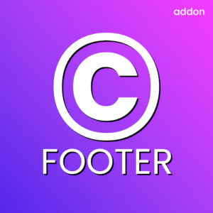 A4p Footer Copyright Addon for Yootheme Pro