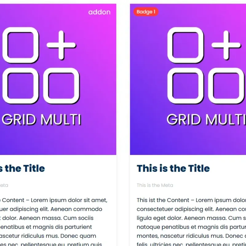 Advanced Grid with Badge for YOOtheme Pro